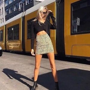 Brandy Melville Phoebe Leopard Skirt